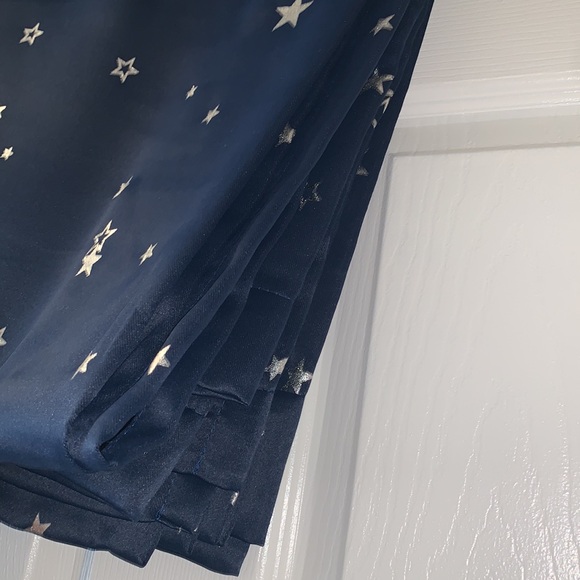 Half Moon Blue w Silver Stars 52”x84” Room Darkening  Insulated Curtains NEW - Picture 16 of 17